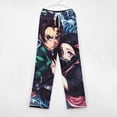 thumbnail image 6 of Demon Slayer Pajamas Pants 3D Printing Wide Leg PJ Pant Loungewear Casual Comfy Sleepwear Lounge Pants for Men Women5XL, 6 of 9