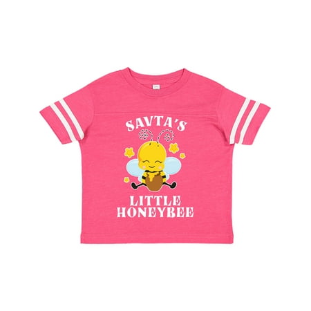 

Inktastic Cute Bee Savta s Little Honeybee with Stars Gift Toddler Boy or Toddler Girl T-Shirt