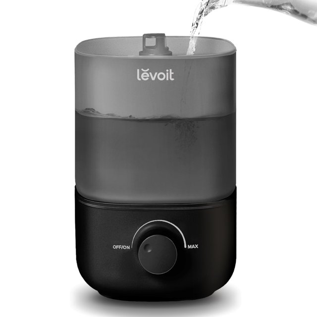 LEVOIT Humidificador ultrasónico Classic 160 de niebla fría, fácil de llenar y limpiar, funcionamiento silencioso, para dormitorio, hogar, bebé y plantas, a