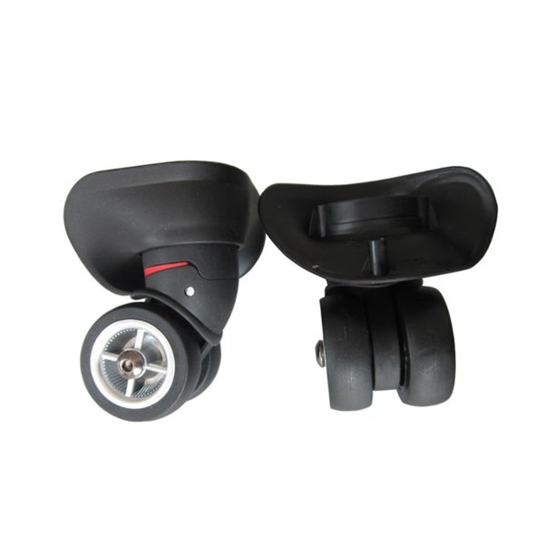 Kearding A08 Equipaje Rueda Reemplazo Universal para Bolsa de Viaje Maleta de Viaje Grande Almacenamiento y organización del hogar Negro Grande