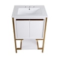 thumbnail image 6 of Marseille 24 in. White Bathroom Vanity With White, 3-Hole Ceramic Sink Top, 6 of 8