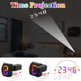 thumbnail image 5 of Projection Alarm Clock, Digital Clock with 180° Rotatable Projector, 2-Level Brightness Dimmer, Clear LED Display, USB Charger, 5 of 6