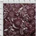 thumbnail image 3 of oneOone Cotton Flex Maroon Fabric Jacobean Floral Dress Material Fabric Print Fabric By The Yard 40 Inch Wide, 3 of 4