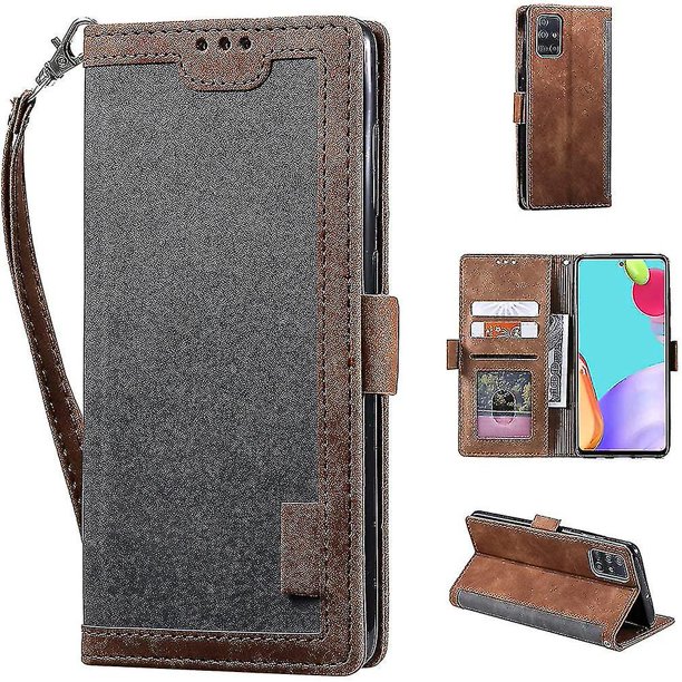 Funda Tipo Cartera YONGSHENG para Samsung Galaxy A52 4G/5G y A52s 5G Cuero PU