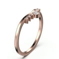 thumbnail image 2 of 0.12ct Engagement Diamond Moissanite Ring 10K Rose GoldWedding Band, 2 of 4