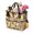 Sunflower and Daisy Pink Pattern, variant on Sunflower and Bee Green Pattern Garden Tool Bag, Garden Supply Caddy with Multi Pockets & Large Capacity, Waterproof Gifts for Gardeners Women Men
