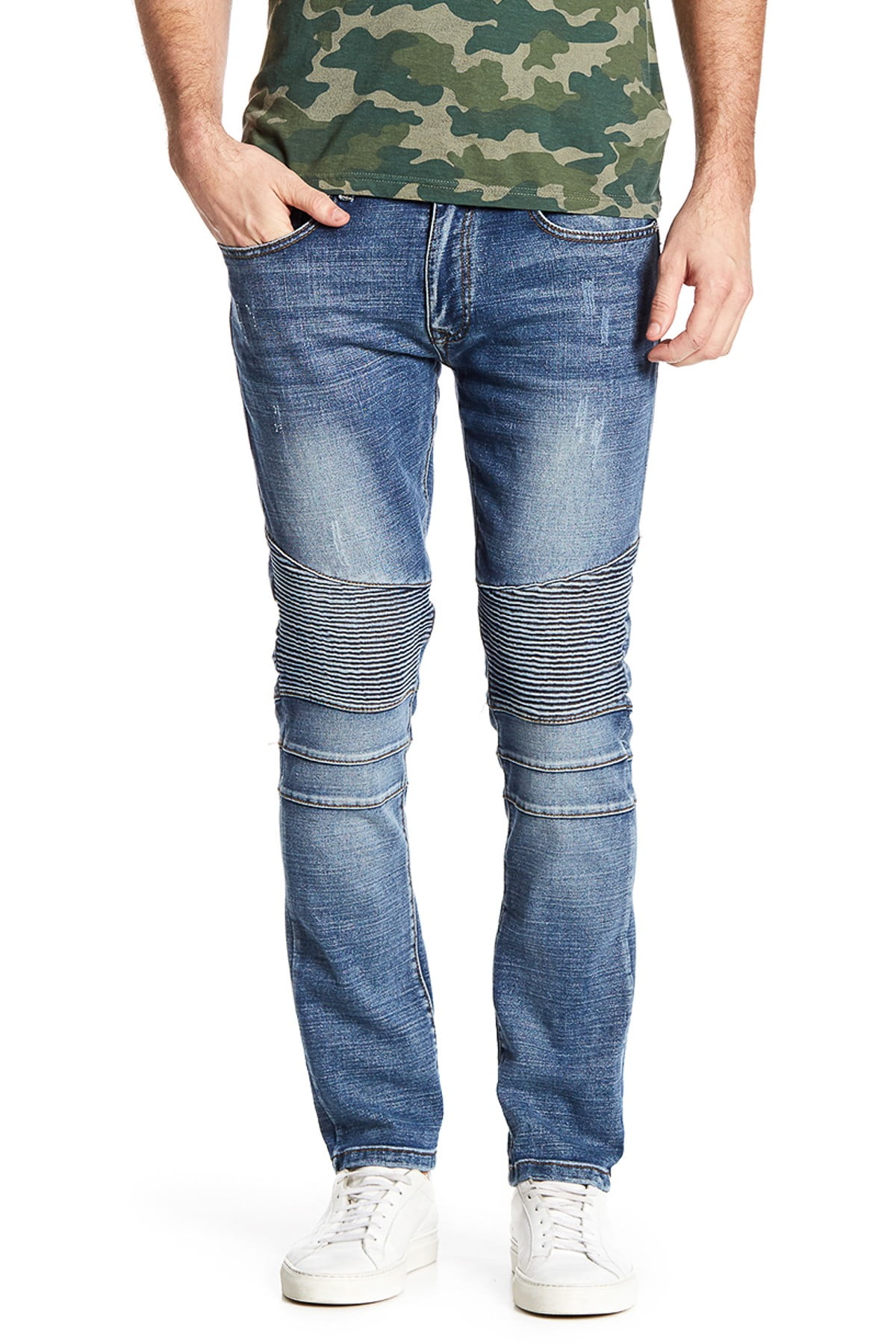 Distressed Denim Jeans Pants 