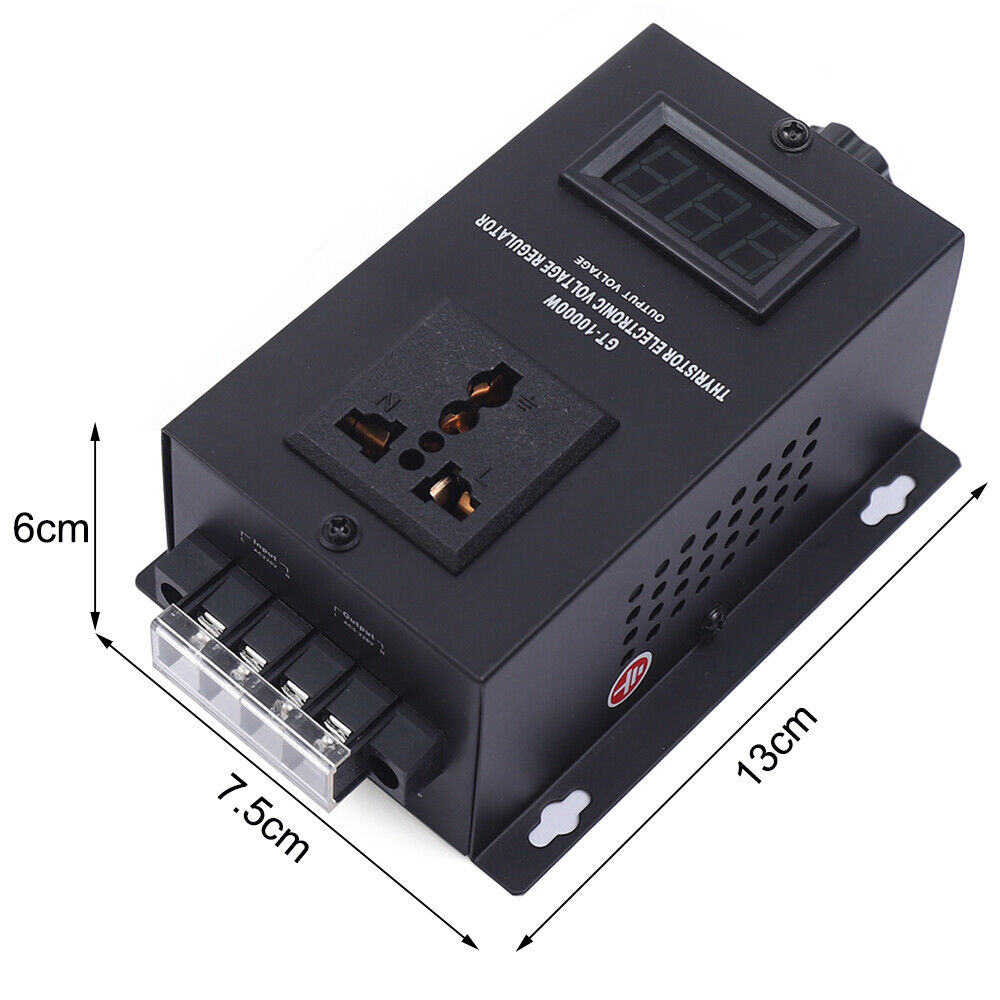 MONIPA 110V SCR Electronic Voltage Regulator Speed Temperature Adjust Controller 10000W