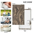 thumbnail image 3 of 2 Pcs Absorbent Face Towel Bath Hand Towels Soft Breathable Cotton Towel Set for Bathroom Kitchen Hotel Spa Decor Brown Snakeskin, 3 of 8