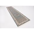 thumbnail image 2 of Rugs.com Rabia Collection Rug – 3' x 13' Runner Blue Low Rug Perfect For Hallways, Entryways, 2 of 8