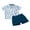 Blue A, variant on Hirigin Toddler Baby Boy Outfits 1T 2T 3T 4T 5T 6T Clothes Summer Kids Dinosaur Pattern Short Sleeve Button Down Shirt Shorts Set
