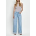 thumbnail image 5 of Flying Monkey - Super High Rise Cuffed Baggy Wide Jeans - F5796, 5 of 9