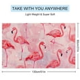 thumbnail image 2 of Flamingo Microfiber Beach Towel Lightweight 63''x32'' Oversized Extra Large Towels Quick Dry for Travel Pool Yoga Gym Sports Accessories Vacation Essential, 2 of 7