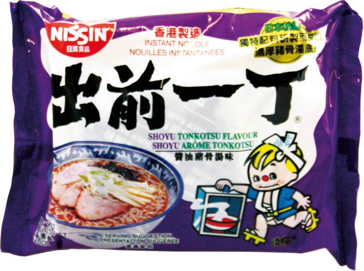 NineChef Bundle - Nissin Demae Ramen Variety Pack (Tonkotsu Series) (Pack of 16 with 4 Each Flavor) + 1 NineChef Spoon