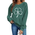thumbnail image 6 of Diufon St Patricks Day Sweatshirt Women Casual Long Sleeve Crewneck Sweatshirts Graphic Printed Loose Pullover Tops, 6 of 6