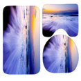 thumbnail image 1 of ABPHQTO Playas Hermoso Mar Naturaleza Juego de alfombras de baño de 3 piezas Alfombra de baño Alfombra de contorno y tapa de inodoro ABPHQTO Cont-CHAPPLE-13635, 1 of 2