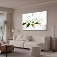 thumbnail image 3 of White Lilies, White Flowers, Lilies, Beautiful Flowers, Flowers Poster Decorative Painting Canvas Wall Art Living Room Posters Bedroom Painting,Frame-style,16x24inch(40x60cm), 3 of 8