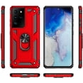 thumbnail image 6 of Compatible with S21 Ultra 5G Case, Extreme Protection Military Armor Dual Layer Protective Cover with 360 Degree Swivel Ring Kickstand Red, 6 of 7