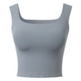 thumbnail image 4 of Lixiuxyad Women's Cami Women’s Sleeveless Tops For Outdoor And Home Versatile Tank Tops For Every Season Stylish Basic Layering Piece Easy Care And Machine Washable(Blue M), 4 of 6