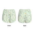 thumbnail image 3 of Balery Wildflower Watercolor 5 Pantalones cortos deportivos para mujer con forro y dos bolsillos, elásticos, para entrenamiento, gimnasio, yoga-X-Large, 3 of 7