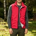 thumbnail image 2 of Kezqiaxn Vest for Men Solid Casual Sleeveless Warm Zip Up Jacket with Pockets Winter Coat Fashion Clothing 2026, 2 of 9