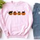 thumbnail image 1 of Sudadera con capucha con estampado de gato negro y calabaza, camiseta de manga larga Unisex, 1 of 4