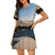 thumbnail image 1 of Fotbe Lighthouse Bata de Dormir para Mujer con Estampado, Camisón de Algodón de Manga Corta, Ropa de Dormir Casual, 1 of 6