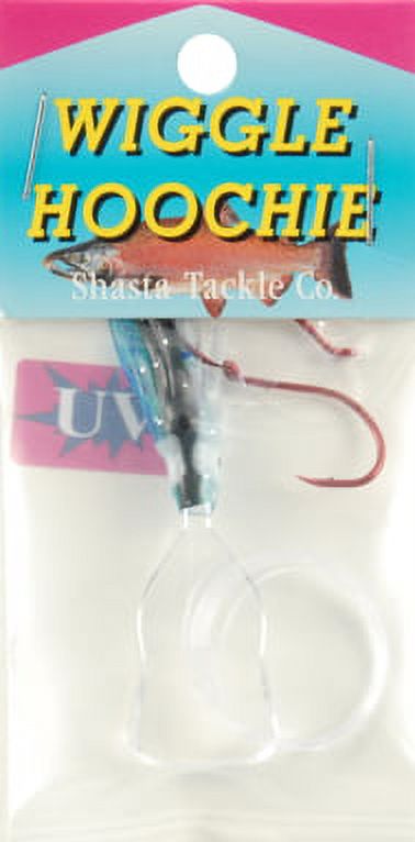 Mack's Lure Pee Wee Wiggle Hoochie UV 1.5 In. Blue, Fishing Rigs - image 2 of 3