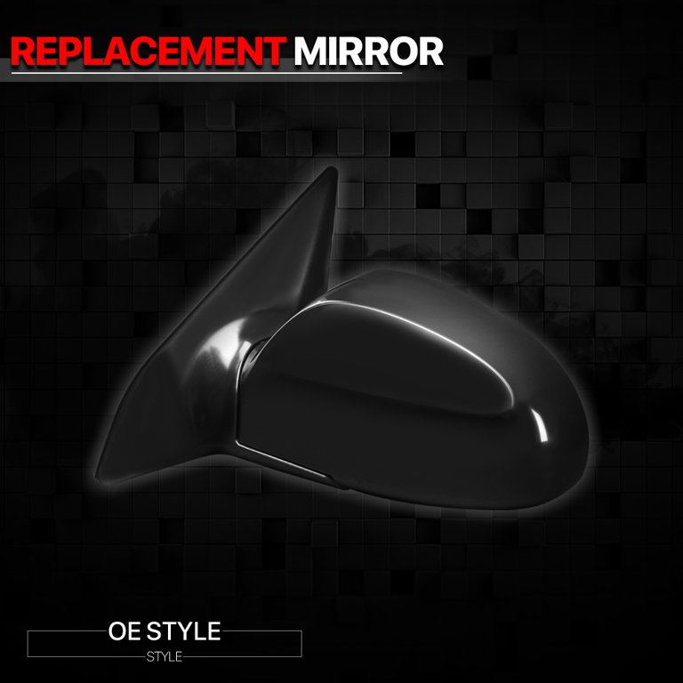 Left]Driver Side Manual Adjust Foldable Blue Glass Mirror