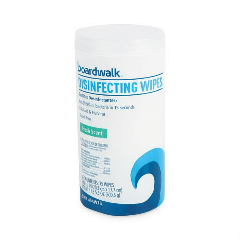 Disinfecting Wipes, 7 x 8, Fresh Scent, 75/Canister, 3 Canisters/Pack Disinfecting Wipes, 7 x 8, Fresh Scent, 75/Canister, 3 Canisters/Pack
