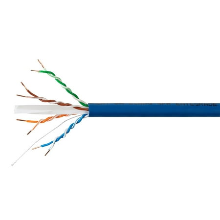 Monoprice Cat6A Plus Bulk Ethernet Network Cable - 1000 feet - Blue  Bare Copper  650MHz  UTP  Solid  Riser-Rated (CMR)  23AWG  10G - Entegrade Series price history on PriceWatchPro
