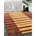 thumbnail image 2 of Ahgly Company Indoor Round Abstract Orange Abstract Area Rugs, 8' Round, 2 of 6