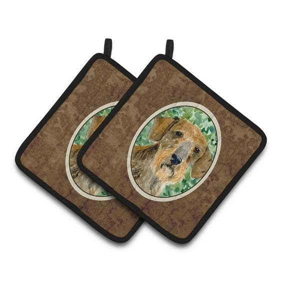 Caroline's Treasures Dachshund Pair of Pot Holders
