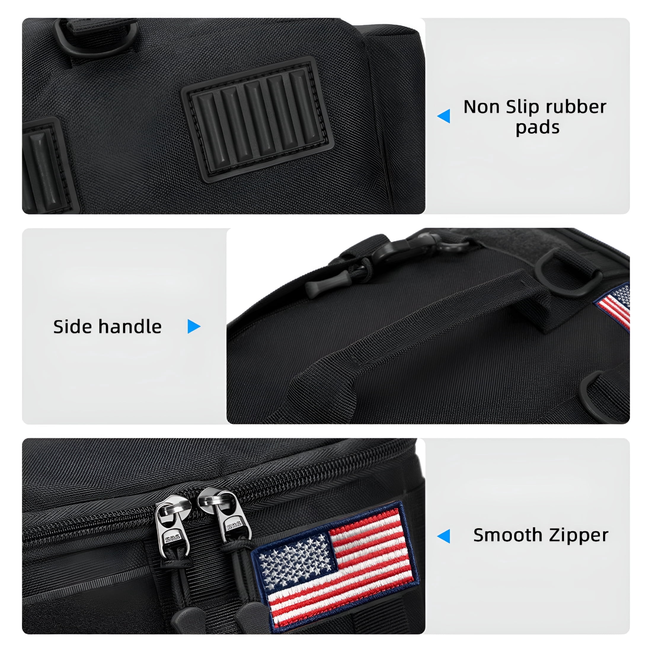GASTROPOD 2026 New Fishing Backpack with Rod Holder, 600D Waterproof Outdoor Tackle Bag, Fishing Gear Tackle Box Storage Bag Black