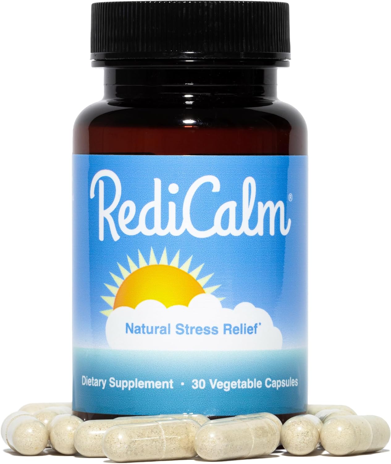 RediCalm - Natural Stress Relief Supplement - Non-GMO, Vegan, Gluten-Free
