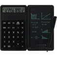 thumbnail image 1 of Portable Desktop Calculator with Notepad & Stylus - 12-Digit Large Display for Office, School & Home, Multi-Function Basic Financial Tool (Black), 1 of 7
