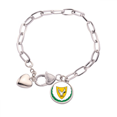 thumbnail image 1 of Chipre emblema nacional país Pulsera de cadena de corazón joyería encanto moda, 1 of 3