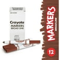 thumbnail image 2 of Crayola Replacement Non-Toxic Marker Pack, Conical Tip, Brown, Pack of 12, 2 of 6