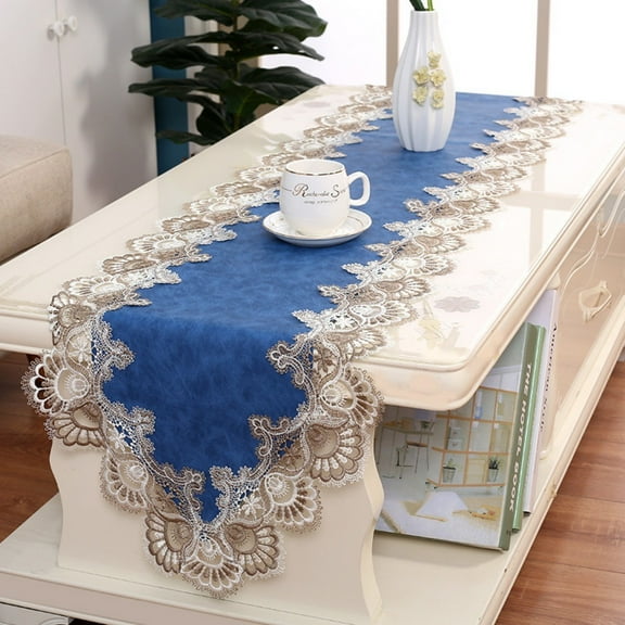 American Style Table Runner - Elegant PU Fabric, Waterproof and Oil-Resistant, Long Rectangular Tablecloth for Dining and Coffee Tables