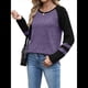 thumbnail image 2 of Sudadera de Larga para Mujer, con Bloques de Color, Informal, para Otoño. L, 2 of 7