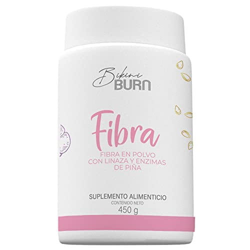Fibra Bikini Burn en Polvo con Linaza y Enzimas de Piña Bikini Burn Polvo 450 gramos