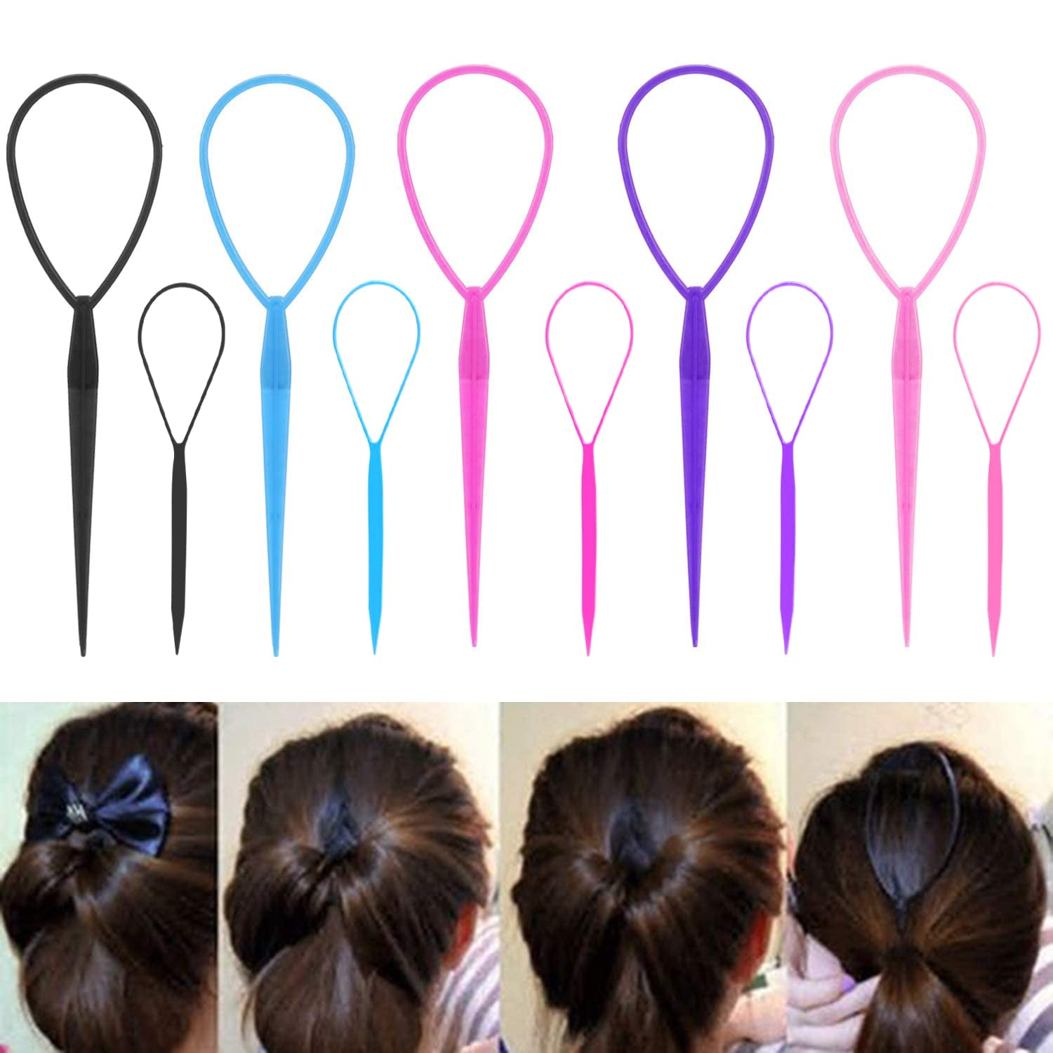  20Pcs Hair Tail Tools Set,Ponytail Maker Hair Braiding Tool for  Women Girls Styling Maker Hair Styling Accessories : Beauty & Personal Care