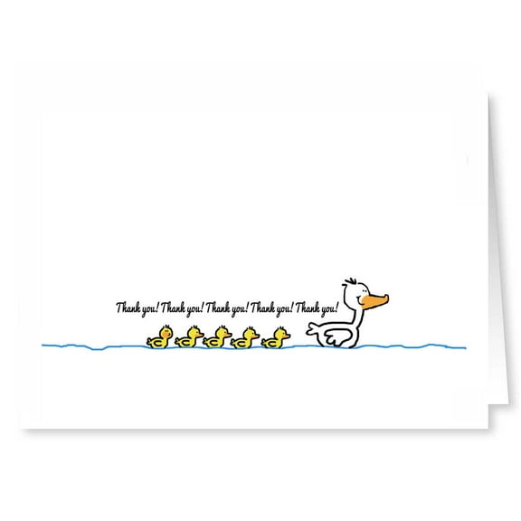 Duck Family Thank You Note Cards - 12 Count Boxed Set Note Card