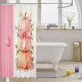 thumbnail image 3 of Manfei Classic Halloween Pumpkin Lantern Shower Curtain 72Wx84L,Sugar Skull Print Bathroom Shower Curtain, 3 of 5