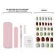 thumbnail image 4 of Dashing Diva GLAZE EXTENSIONS Starter Kit in Matcha My Energy, Short Round, Semi-Cured Gel Nail Lengthening Strips, Includes 30 Gel Strips and LED Lamp, 4 of 7