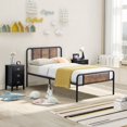 thumbnail image 2 of VECELO 3-Piece Bedroom Sets Metal Bed Frame and 2 Nightstands, 2 of 7