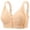 Khaki, variant on Front Closure Lace Underwire Bra for Everyday Comfort with Adjustable Straps and Supportful Fit Seamless Wearability for Leisure and Home, 38, Beige