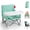 Green, variant on Tiny Marvels Portable Booster Seat, Foldable Baby High Chair with Removable Tray, Safety Harness & Carry Bag – for Toddlers Ages 6M-3Y