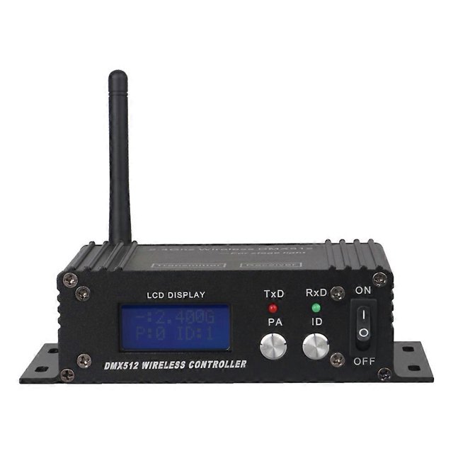 DMX 512 Wireless Controller Receiver mitter LCD Display Power Adjustable for Disco DJ Party Sta