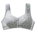 thumbnail image 2 of BILIKEYU Jelly Front Closure Bras for Women Wireless Seamless Comfort Padded Post Bra No Underwire Seamless Full Coverage Supportive Comfortable Bralettes M, 2 of 5